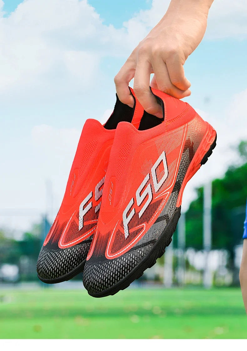 Chaussures de Football originales professionnelles pour hommes, confortables, de haute qualité, bottes de Football rapides pour entraînement, chaussures de Football ultralégères
