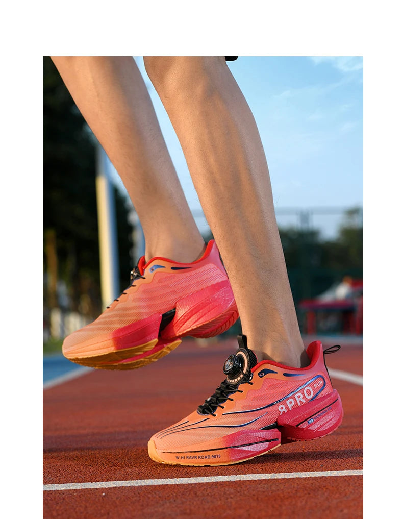 Marathon Carbon Plate Sports Running Shoes for Men, New Breathable Lightweight Mesh Sport Shoes for Women, Comfortable Nonslip Sneakers