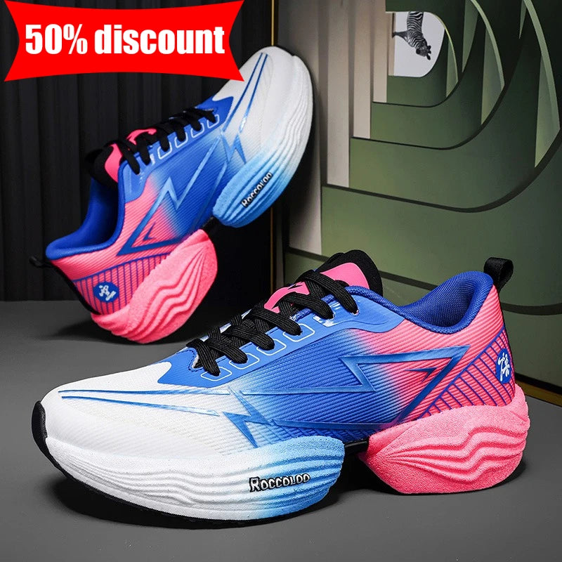 Zapatillas deportivas de alto rebote para pareja, profesionales para maratón, cómodas para jogging, con amortiguación, antideslizantes y para carreras