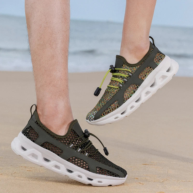 2026 Men and Women Quick-Dry Wading Shoes, Water Breathable AquaIn Upstream Antiskid Outdoor Sports Wearproof Beach Sneakers, Sizes 39-46
