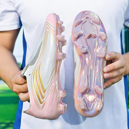 Nouvelles chaussures de football pour hommes, baskets de futsal, crampons de haute qualité, antidérapantes, chaussures de football d'intérieur, pour terrain synthétique, best-seller, montantes, pour extérieur
