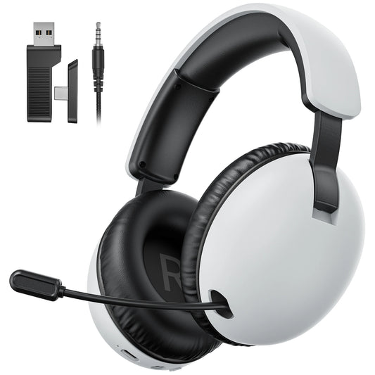 Acincai BL500 Wireless Gaming Headset with Mic for PS5, PS4, PC, Bluetooth Gaming Headphones and microphone