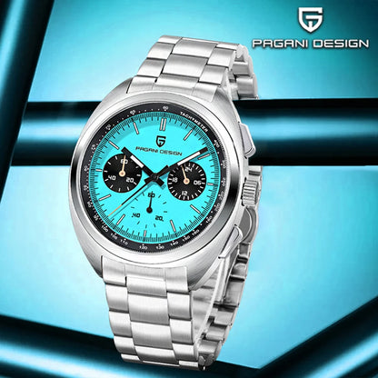 Pagani Design 2026 Fashion Men's Quartz Watch Top Brand Luxury Sapphire VK63 Men's Chronograph All-Steel Diving Relógios Masculino