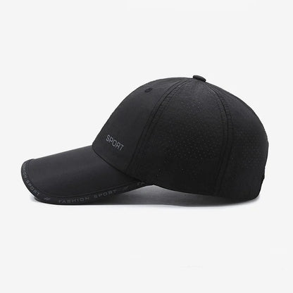 Quick Drying Solid Baseball Cap, Sunscreen Breathable Adjustable Cycling Hiking Fishing Sports Trucker Hat For Women & Men