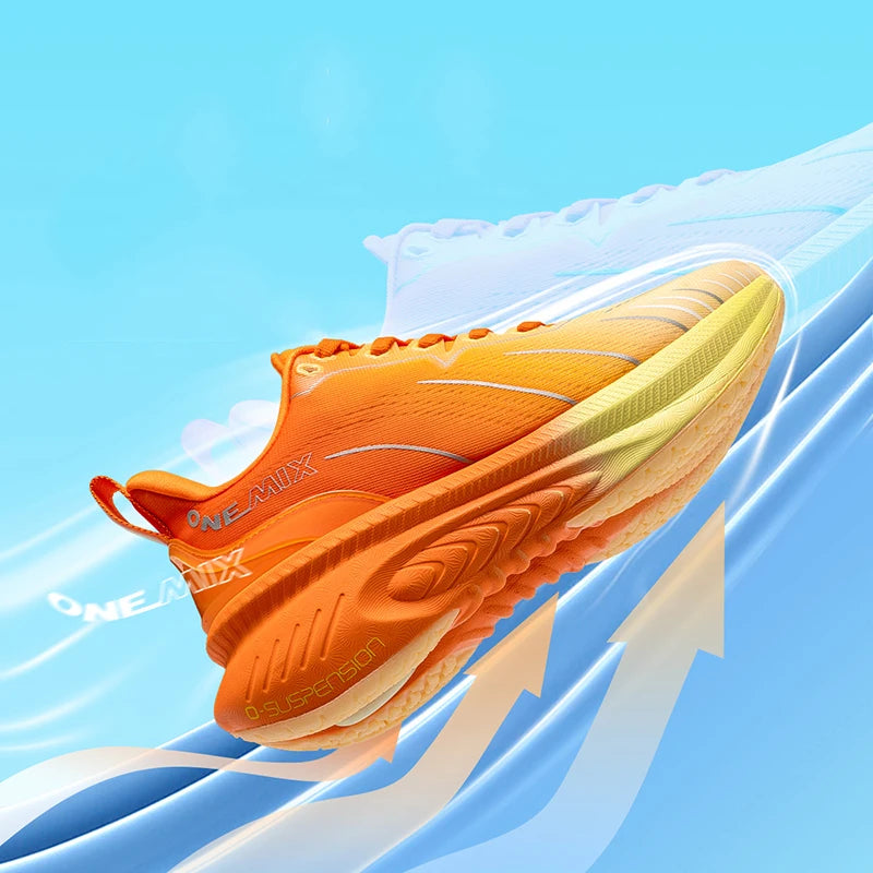 ONEMIX New Top Cushioning Running Shoes for Men Athletic Training Sport Shoes Outdoor Non-Slip Wear-Resistant Sneakers for Men