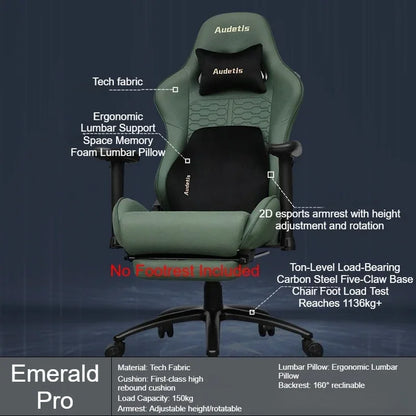 Office Ergonomic Gaming Chairs Desk Gamer Computer Comfortable Chairs Vanity Chair Technology Fabric Gaming Chairs Home Bedroom