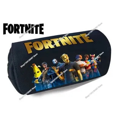 Fortnite Federmäppchen für Kinder – multifunktionale Schreibwarenbox, große Kapazität, doppellagige Schreibwarentasche