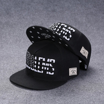 Herren-Baseballkappe mit Buchstabenstickerei, „Tide“, universell kombinierbar, flache Krempe; Damen-Sommer-Hip-Hop-Kappe, Outdoor-Sonnenkappe, verstellbare Schirmkappe