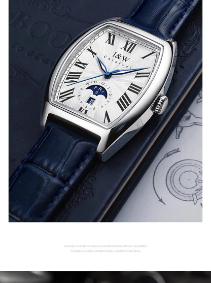 CARNIVAL I&W Mechanical Business Watches for Men Brand Luxury Automatic MIYOTA Movement Wristwatches Waterproof Man Reloj Hombre