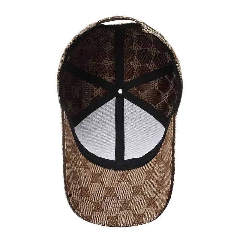 Four Seasons New Sunscreen Three-Line Sewn Baseball Cap Men's And Women's Casual Cap Net Red Distressed 1841 Hat