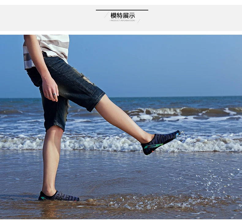 Aqua Shoes Quick Dry Beach Water Shoes Unisex Swim Aqua Slippers Barefoot Surfing Upstream Sneakers Light Summer Outdoor Socks