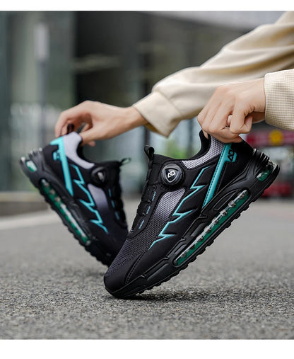 Spring & Summer Men's Running Shoes Outdoor Hiking, Wear-Resistant Trail Shoes with BOA Closure, Breathable Sports & Casual Style