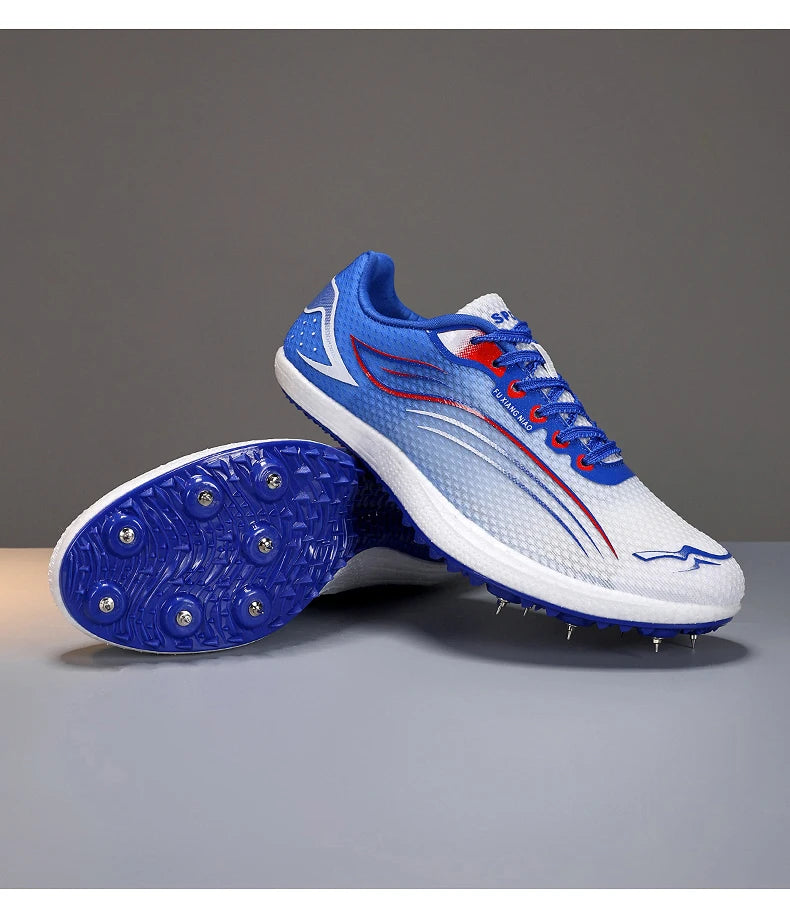 High Quality Men Women Track and Field Shoes Youth Anti-Slip Sneakers Outdoor Professional Jumping Running Shoes Student Trainers