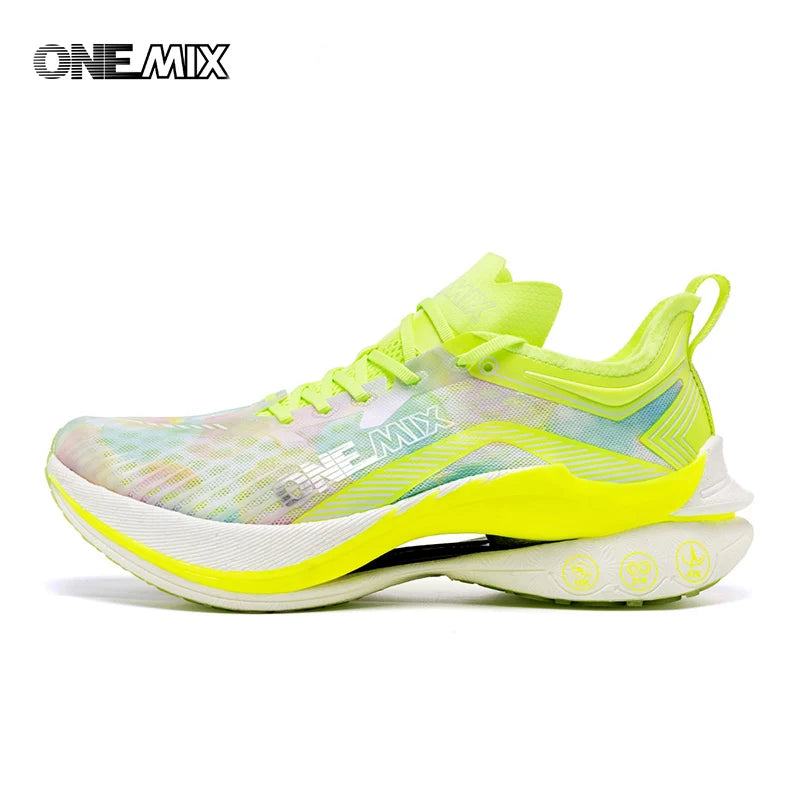 ONEMIX Marathon-Laufschuhe mit Carbonplatte, professionelle stabile Stütze, Stoßdämpfung, ultraleichte Rebound-Sneaker
