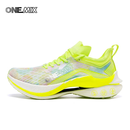 ONEMIX Marathon-Laufschuhe mit Carbonplatte, professionelle stabile Stütze, Stoßdämpfung, ultraleichte Rebound-Sneaker