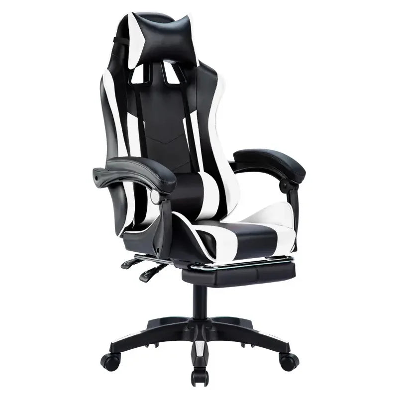 Sedie gaming racing girevoli da fabbrica per gamer con poggiapiedi