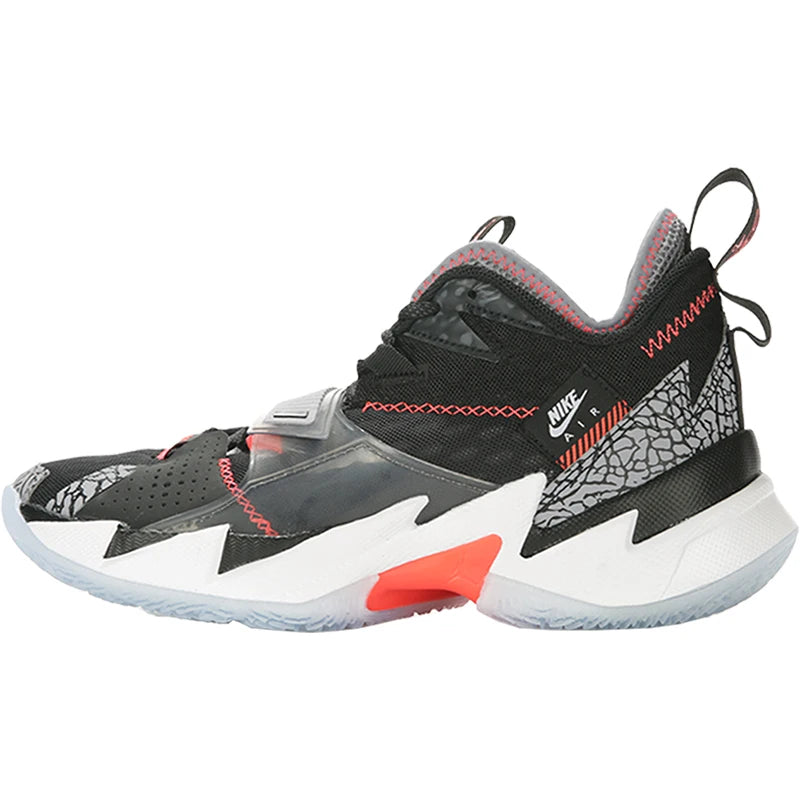 Nike Authentic Outono/Inverno Sapatilhas de Basquetebol Masculinas Mid-Top Desportivas Almofadadas Resistentes ao Desgaste CD3002-006