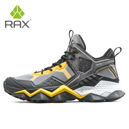 RAX Winter Men's and Women's Hiking Shoes Snow Boots Waterproof Leather Sports Shoes Super Warm Men's Outdoor Work Boots