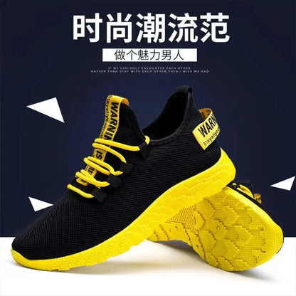 Men's Casual Lightweight Mesh Sports Sneakers Summer Men's Outdoor Soft Sole Breathable Comfortable Fashion Trend Running Shoes