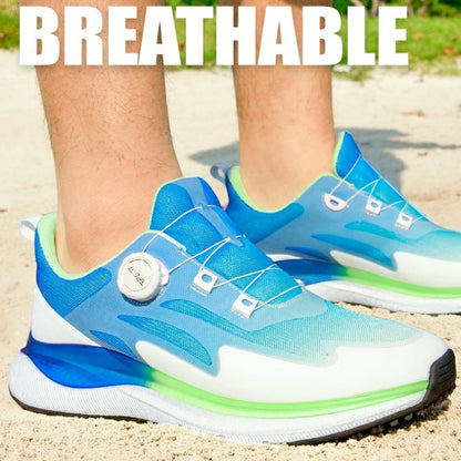 PGM Men's Golf Shoes with Ultra Soft Sole, Knob Shoelaces, Breathable, Anti-Slip Outdoor Sports Sneakers XZ412