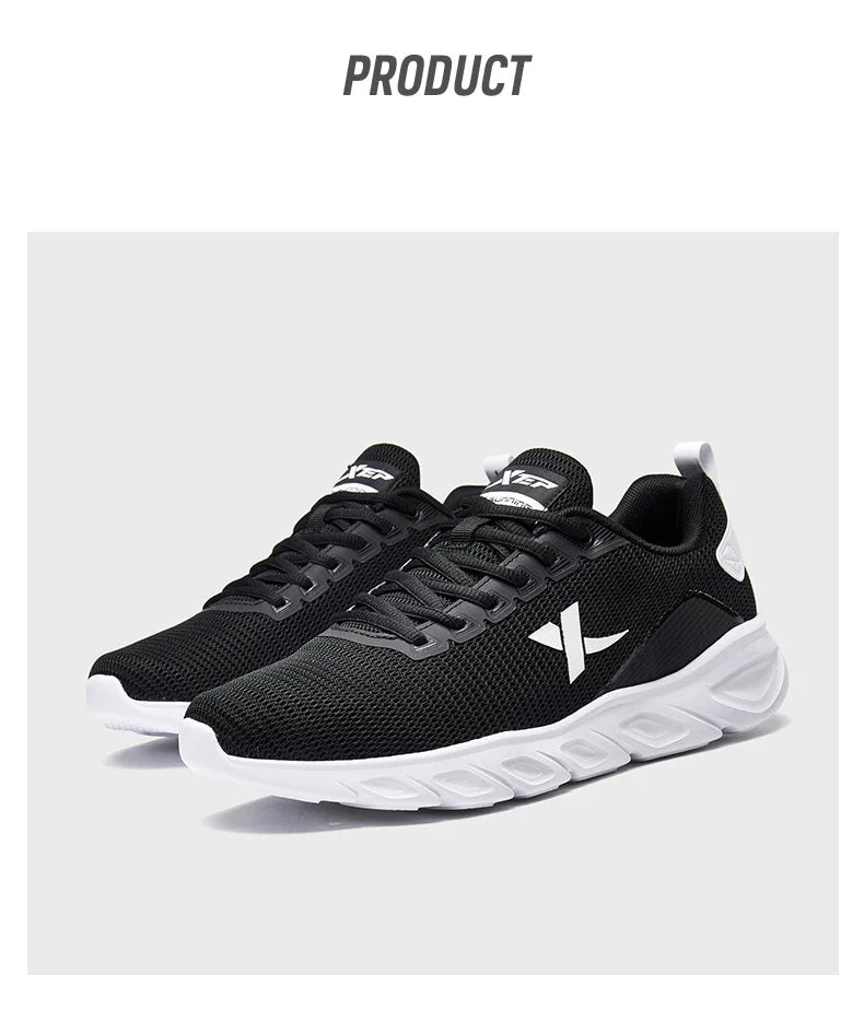 Zapatillas de running Xtep para hombre 2025 primavera, zapatillas deportivas absorbentes del sudor, resistentes al desgaste y estables, sneakers deportivos 880119115131