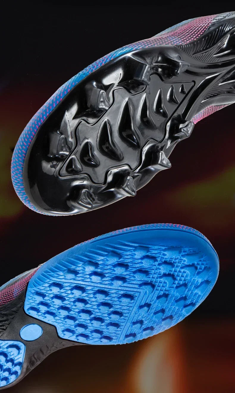Nouvelles chaussures de football pour hommes, chaussures de soccer pour terrain en herbe, chaussures d'entraînement, chaussures de sport ultralégères, chaussures de match professionnelles, baskets antidérapantes unisexes.