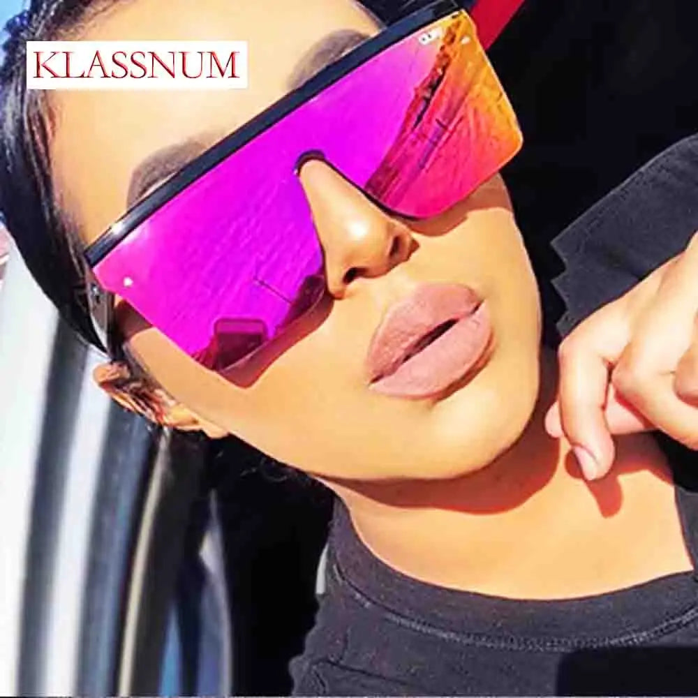 KLASSNUM Retro Black Square Sunglasses Men Outdoor Night Vision Fashion Sun Glasses Classic Male Shades Driving Gafas De Sol