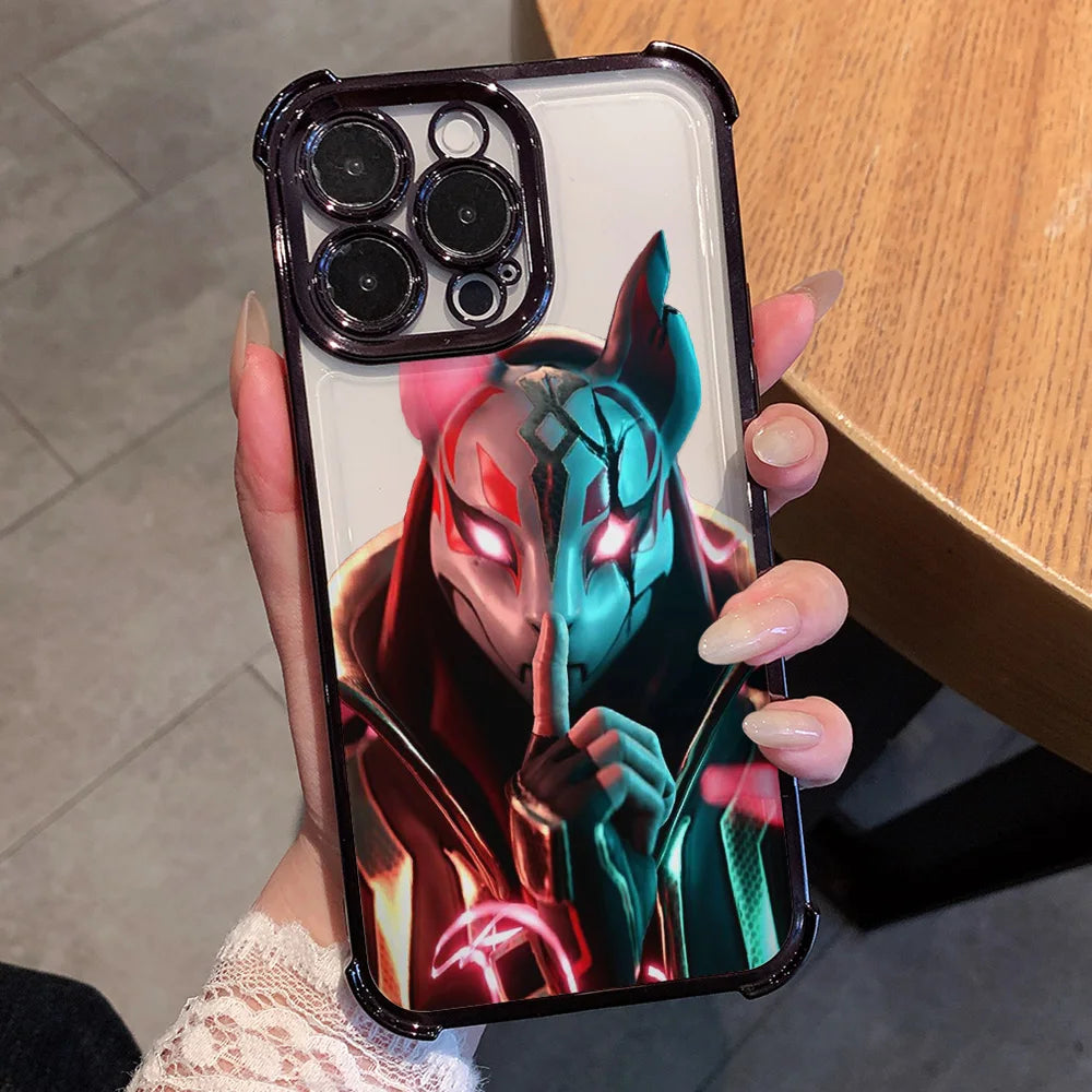 Anime Fortnite Game Plating Phone Case For Xiaomi Redmi A7 15 A3 15C 14C K50 A1 Note 15 14 13 12 12s Pro Plus 4G 5G Anti Fall