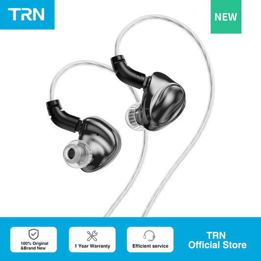 TRN Dolphin Headphone 10mm Dual Magnetic Circuit Dynamic Driver Liquid Metal Earphone