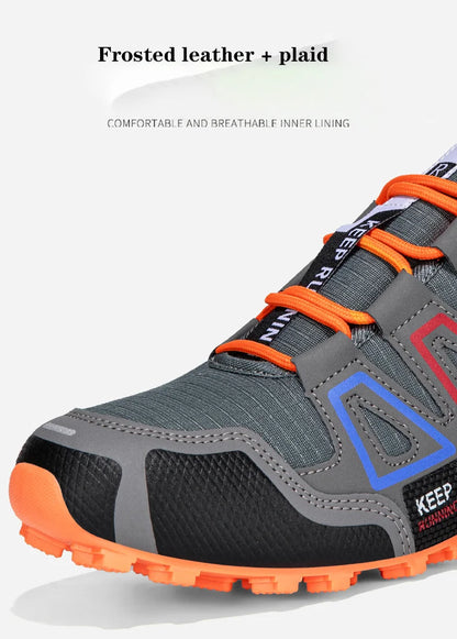 Unisex Outdoor Hiking Shoes Lace-Up Non-Slip Lightweight Men Tactical Training Sports Shoes Women Lockless Casual Cycling Shoes