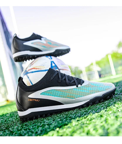 Nouveaux hommes chaussures de Football crampons de Sport adulte respirant antidérapant bottes de Football en plein air longues pointes formation garçons Match confortable