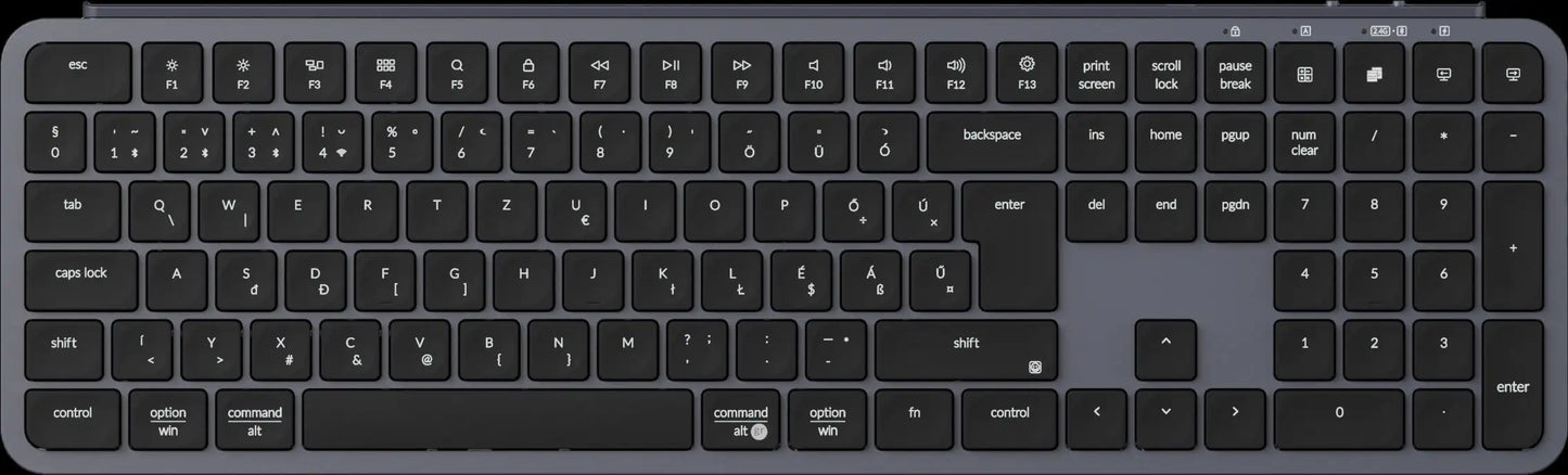 Keychron B6 Pro ISO-Layout ultraflache kabellose Tastatur in voller Größe, tragbar und leicht, mit 2.4GHz- & Bluetooth-Verbindungen
