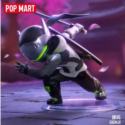POP MART Original Overwatch Play Of The Game Series Blind Box PVC-Sammelfiguren, Schreibtischdekoration, Mädchen-Spielzeugmodell für Fans