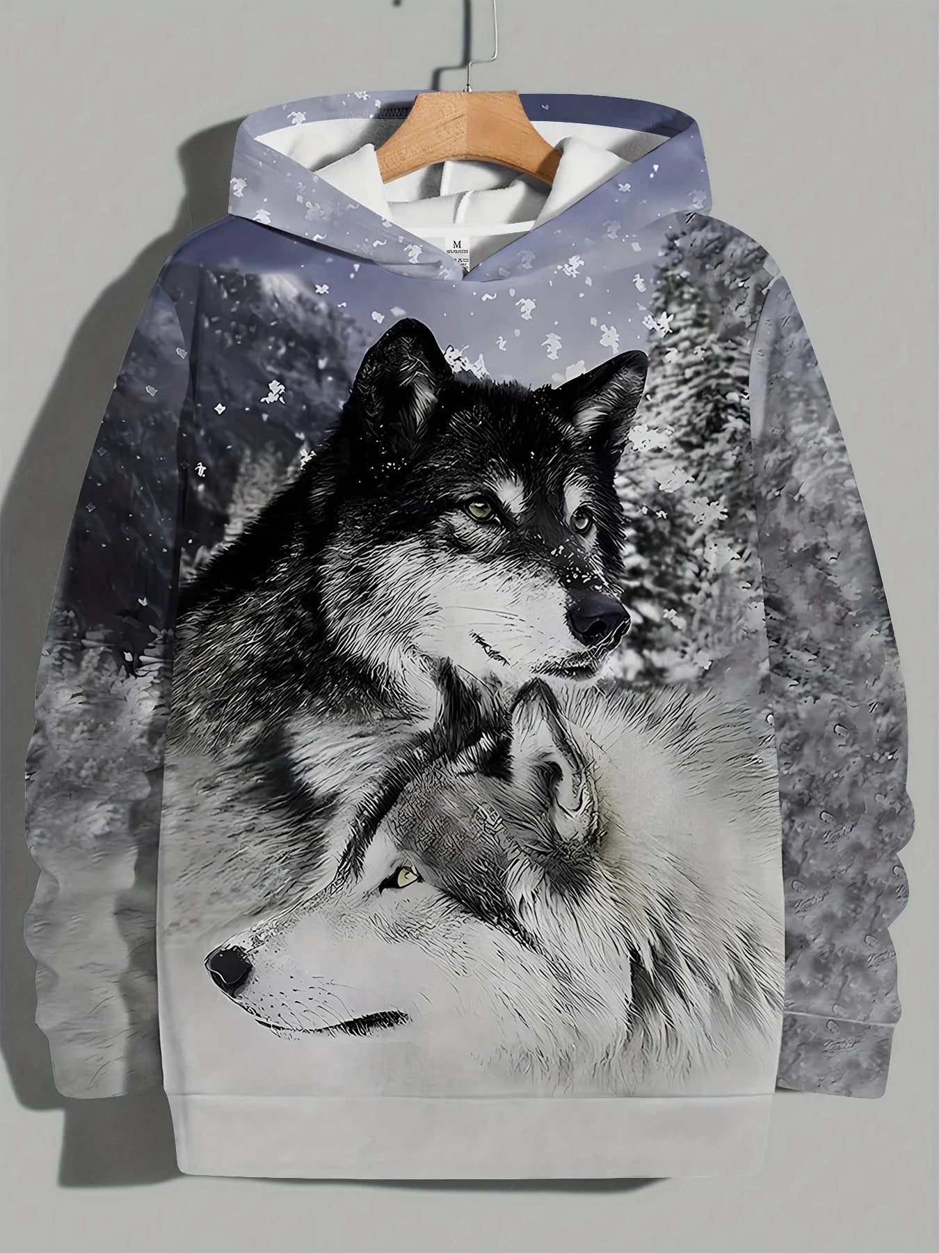 Animal Wolf graphic Men's Fashion 3D Print Outdoor Hoodie Streetwear Hoodies Hooded Front Pocket Designer Hoodie Sweatshirt
