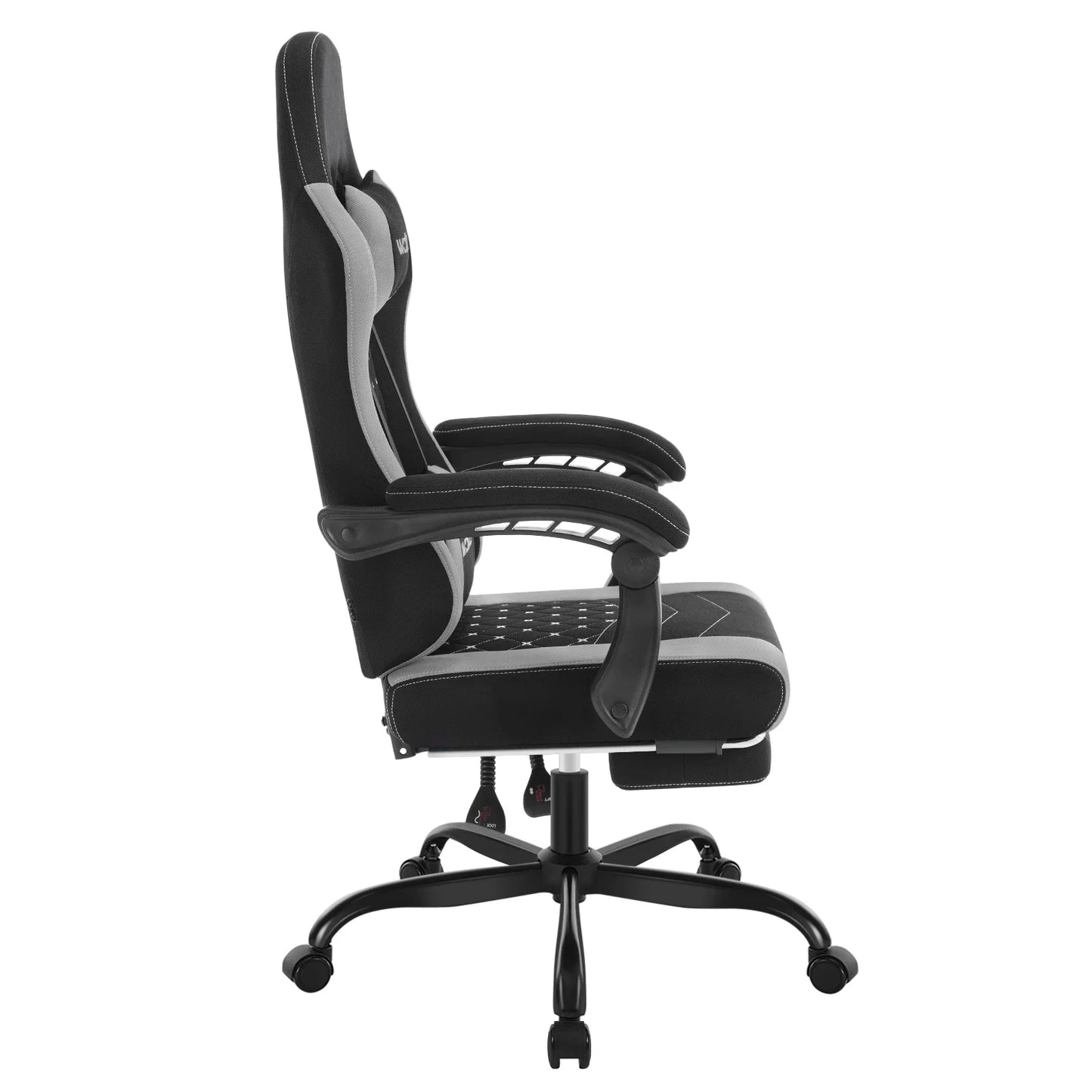 Sedia da ufficio girevole WOLTU con funzione massaggio, poltrona ergonomica con cuscino e poggiapiedi, sedia gaming regolabile in altezza