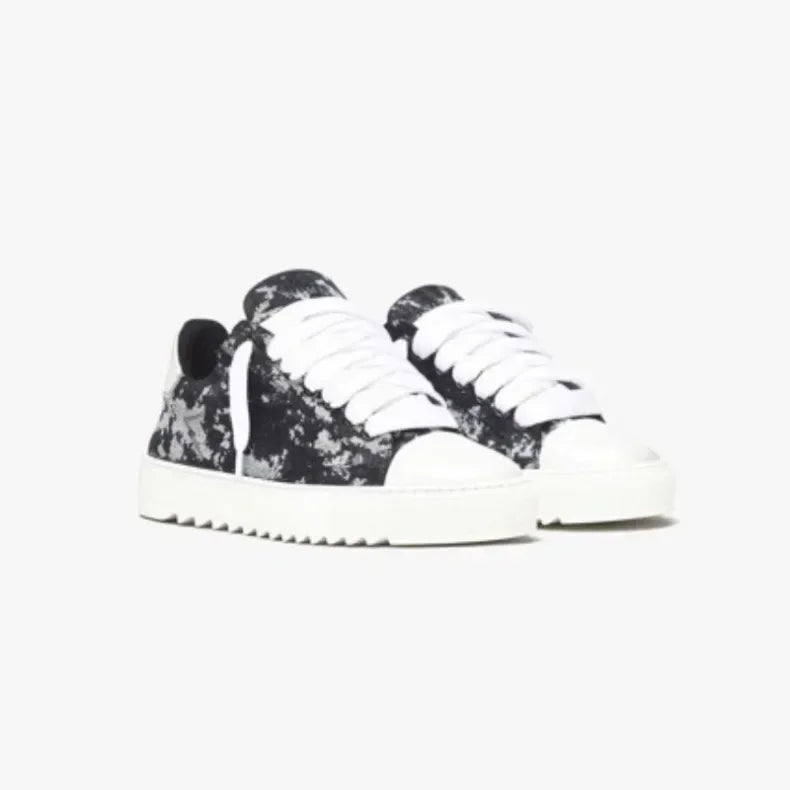 Baskets en toile peinte de style britannique, marque de luxe, pour hommes et femmes, motif à pois, chaussures de sport tendance pour tous les jours.