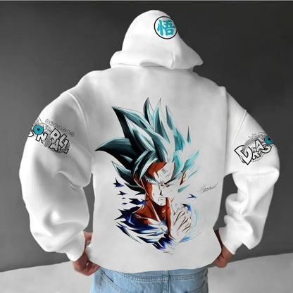 Dragon Ball Men's Hoodie Sweater Goku Japan Anime Summer Autumn New Boys Children's Long Sleeve Harajuku Parent-Child Clothing