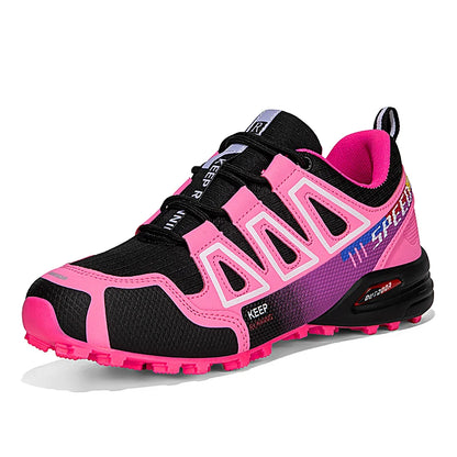 Unisex Outdoor Hiking Shoes Lace-Up Non-Slip Lightweight Men Tactical Training Sports Shoes Women Lockless Casual Cycling Shoes