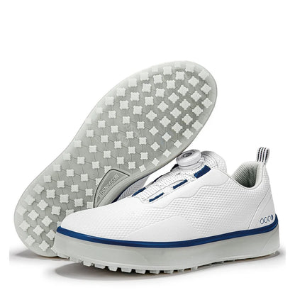 Golf Shoes Men Large Size Up to 47# Rotating Buckle Professional Non-Slip Spikeless Outdoor Beginner Training Golf Sneakers Unisex