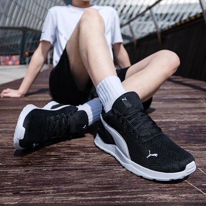 Chaussures Puma pour hommes et femmes, chaussures de course sur route légères et originales, chaussures de sport respirantes pour l'entraînement physique, chaussures de tennis d'extérieur avec amorti, baskets 371128-02-3.
