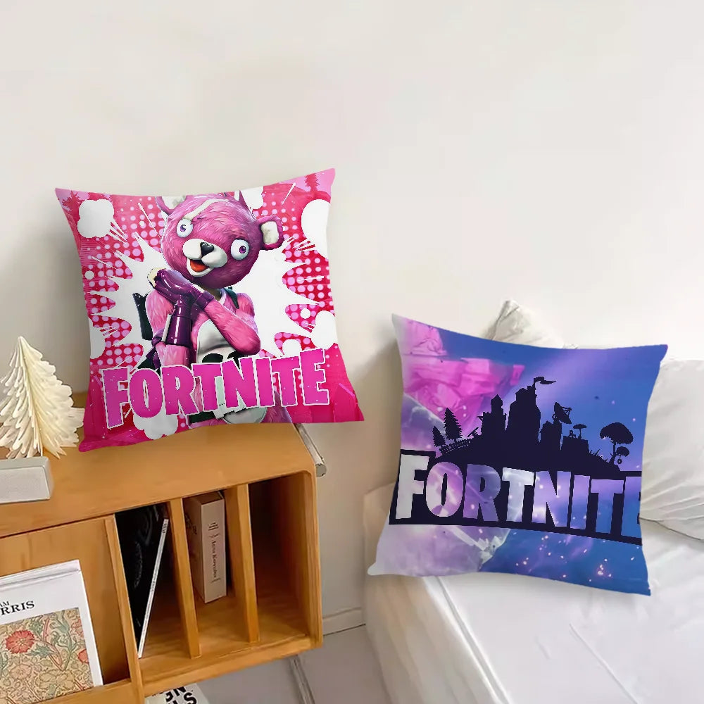 Fronha / Capa de Almofada Game F-Fortnite — Decoração para Quarto, Casa, Sofá, Sala, Escritório e Carro — Simplicidade Nórdica