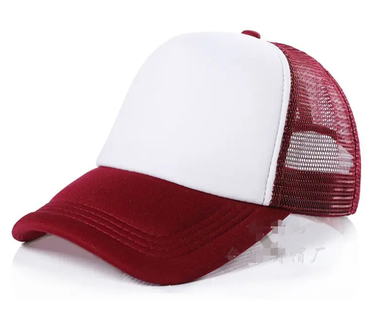 Customized Logo Mesh Baseball Caps Men Women 5 Panel Cheaper Trucker Hats Sports Team Snapback Caps Summer Sun Dad Hat Gorras