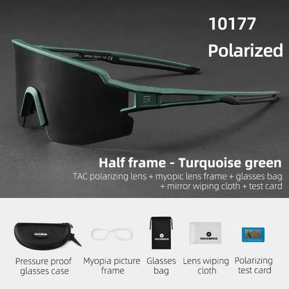 ROCKBROS Cycling Glasses Photochromic Glasses Bicycle Glasses Eyewear Goggles Windproof Bicycle Outdoor Sports Sunglasses