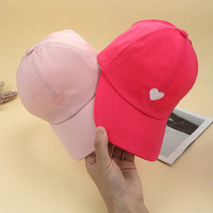Fashion Kids Baseball Caps for Boys Girls Sun Hat Hollow High Ponytail Caps Children Sunshade Baseball Caps for age 4-12 Years