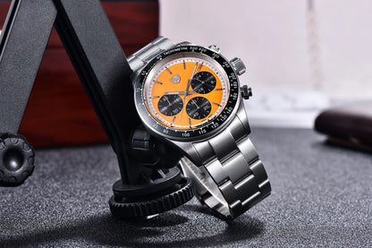Vyriški laikrodžiai „Rolls Timi Panda“ – kvarcinis chronografas, prabangus modelis, safyro stiklas su antirefleksine danga, atsparus vandeniui, sportiškas stilius