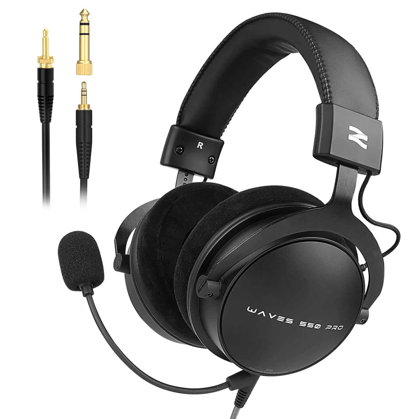 Auscultadores de Estúdio TALOMEN W550x – Auscultadores Profissionais de DJ com Fio, Over-Ear, para Monitorização, com Drivers de 50mm e Cabo Amovível