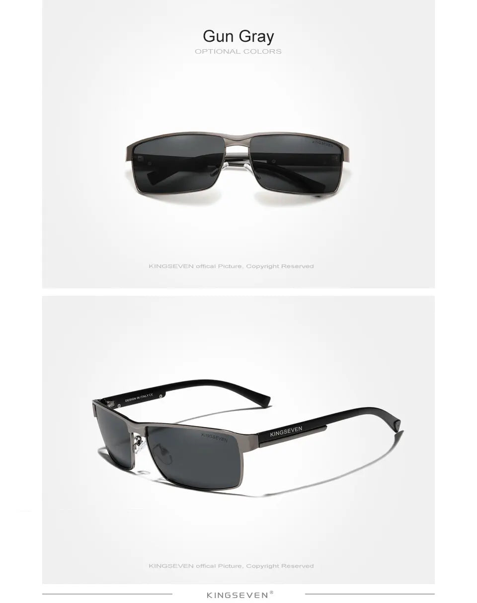 KINGSEVEN Men Polarized Photochromic Sunglasses Design Women Chameleon Sun Glasses UV400 Anti-glare Driving Square Eyeglasses