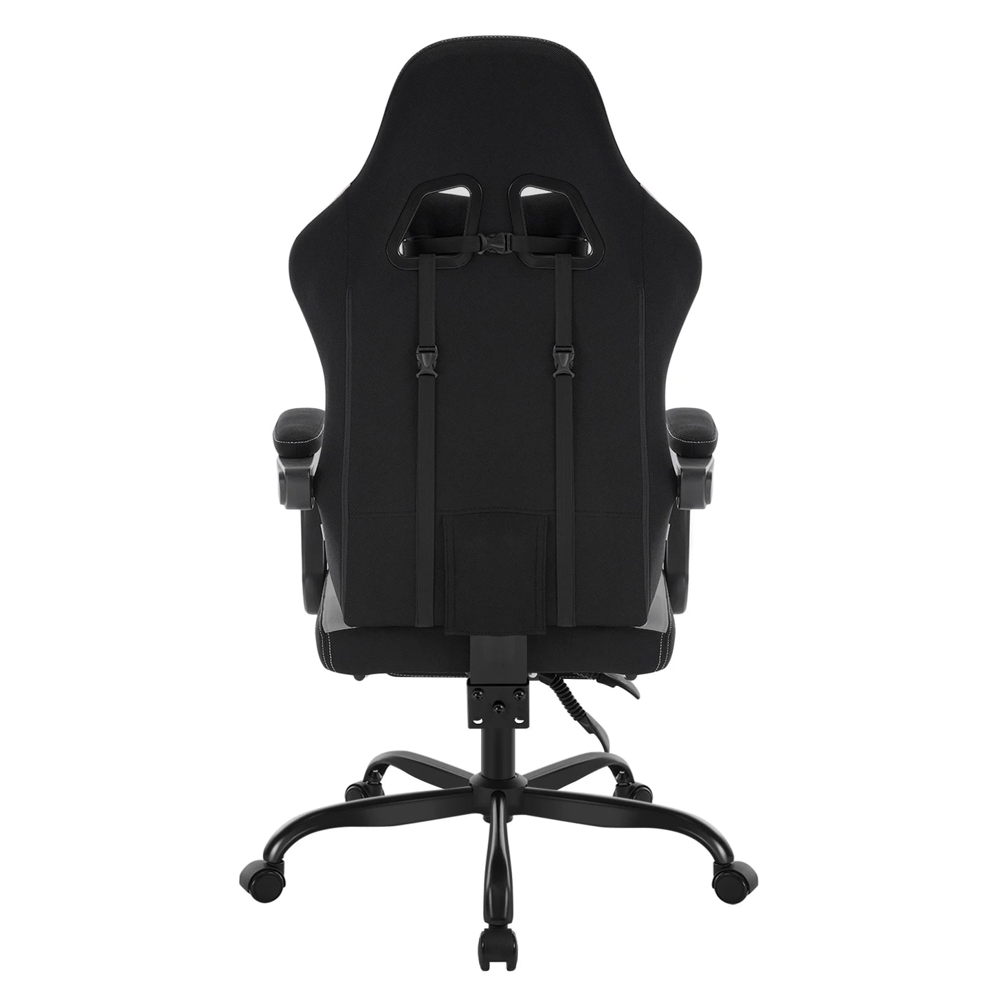Sedia da ufficio girevole WOLTU con funzione massaggio, poltrona ergonomica con cuscino e poggiapiedi, sedia gaming regolabile in altezza