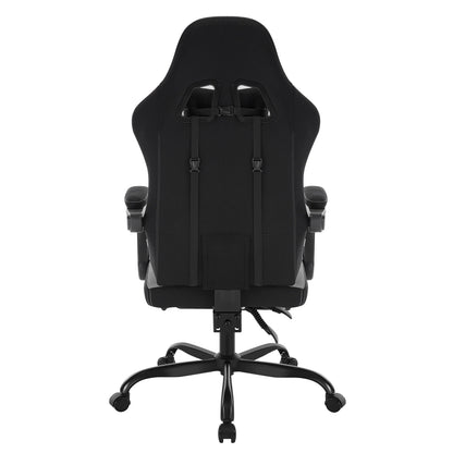 Sedia da ufficio girevole WOLTU con funzione massaggio, poltrona ergonomica con cuscino e poggiapiedi, sedia gaming regolabile in altezza