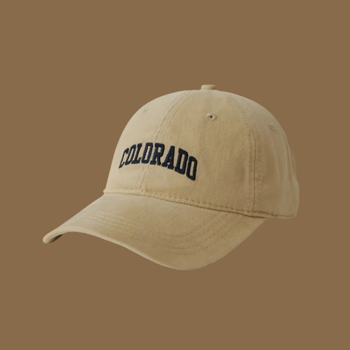 Cotton Baseball Caps for Women and Men Letter “COLORADO” Embroidery Hats Summer Sun Hat Fashion Snapback Cap Unisex